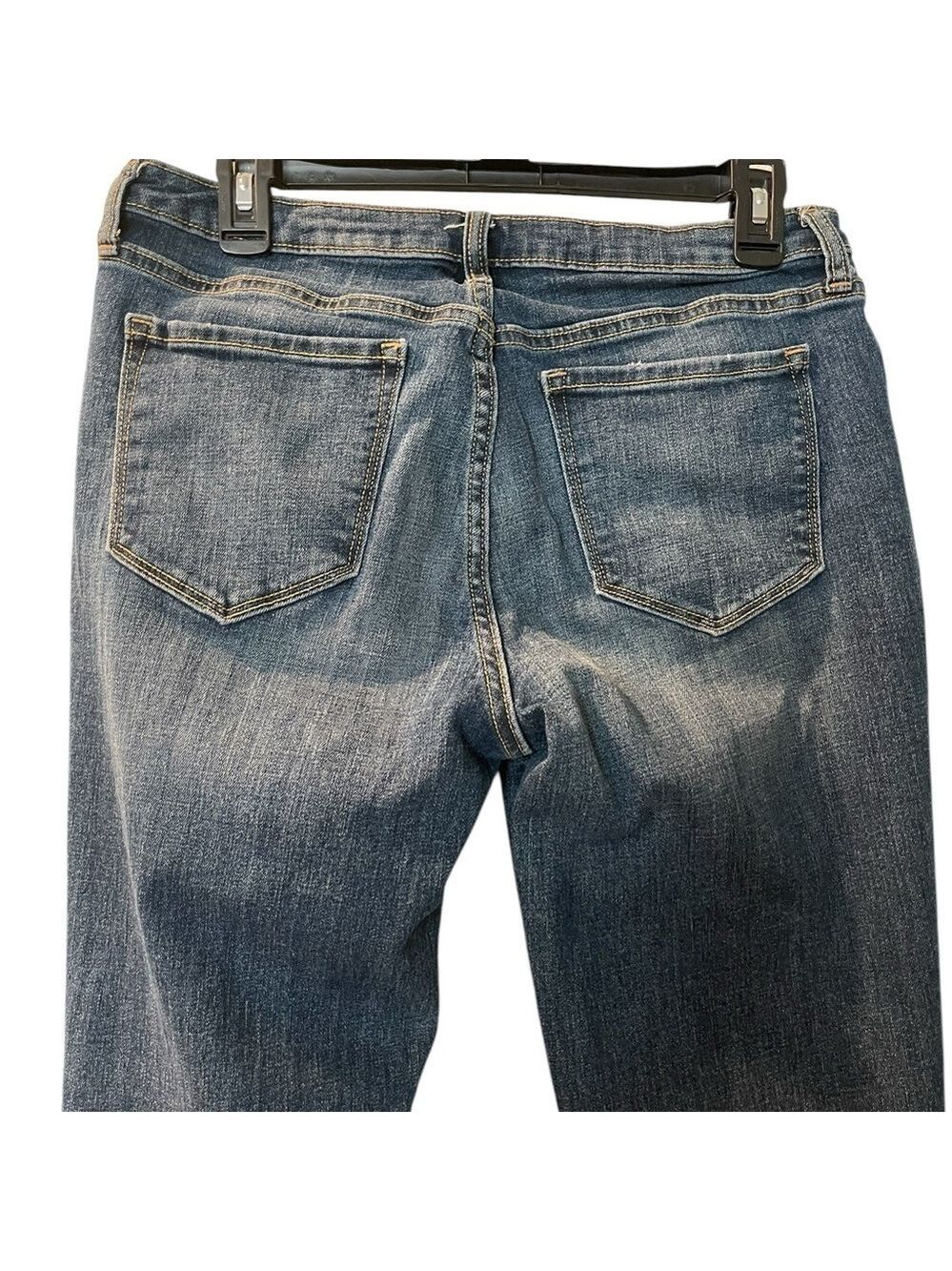 Old Navy Women’s Boyfriend Straight Denim Jeans Dark Wash Size: 6 Tall - Picture 4 of 8